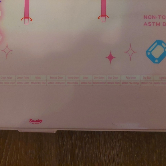 Vintage 1976 2004 Sanrio Hello Kitty 50 Twist-Up Crayons Princess Pink Box - Picture 4 of 9